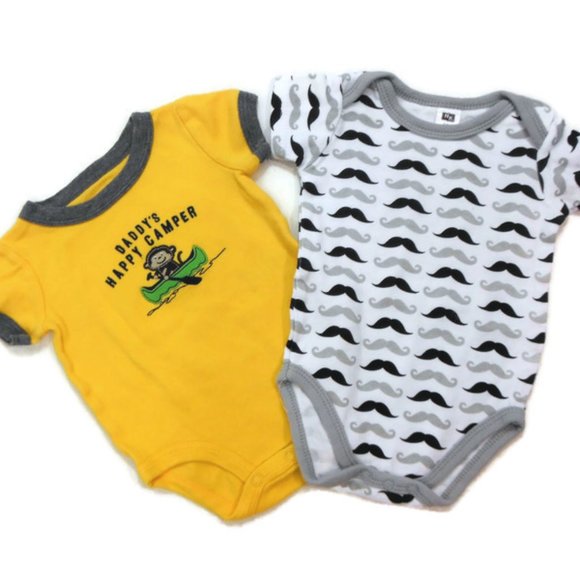 Carter's One Pieces Nwot Baby Boys 2 Piece Onesie Bodysuit 36